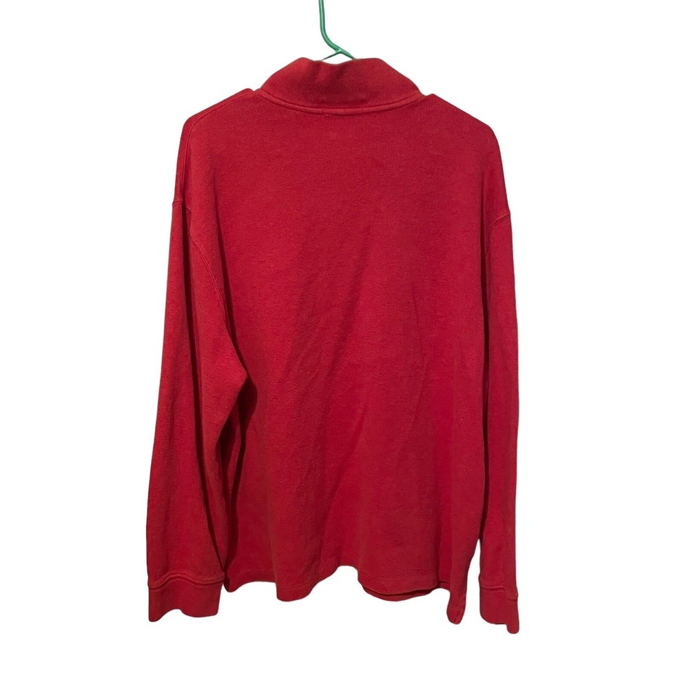 Polo‎ Ralph Lauren Red Men's XL Long Sleeve 1/4 Zip Pullover Sweater Fast Ship - Picture 2 of 7